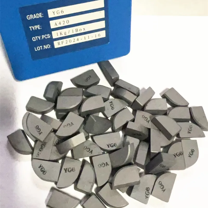 YG6/K10 C125,C122,C120 tungsten carbide brazed tip