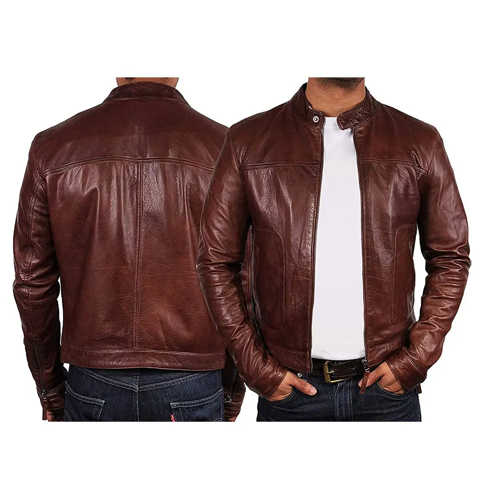 Unique Design Bestselling High Manufactured Leather Jacket Fashion Leather Jackets for Men Slim Fit Stylish Winter