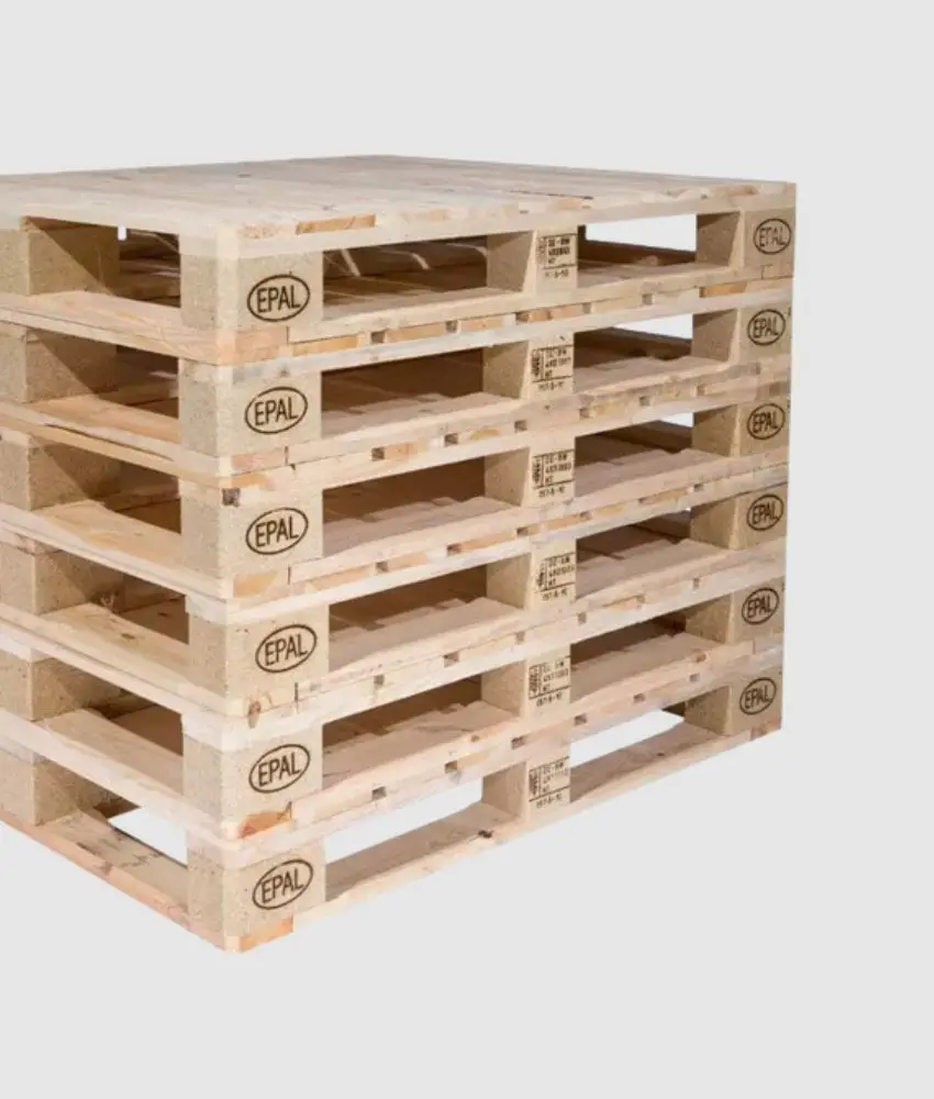 Hard Wood 4 Way Wooden EURO PALLET EUR/ EPAL PALLETS With Color Yellow Size 1200x1000x150mm