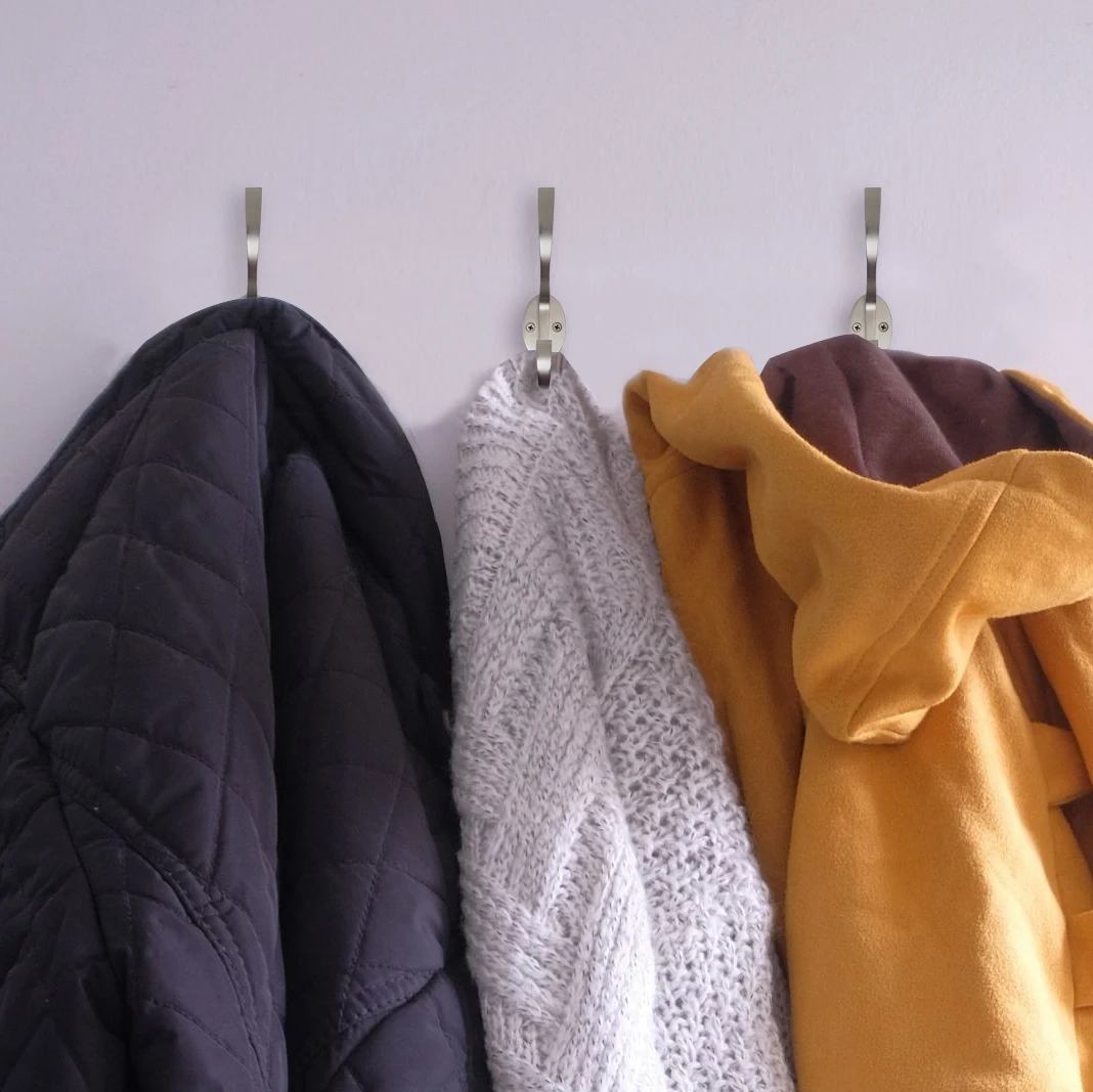 metal coat hooks for wall