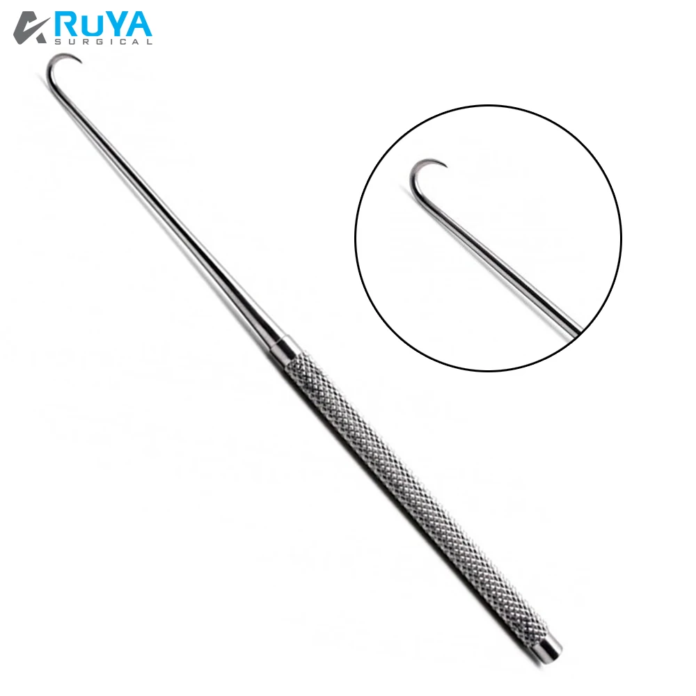 Stainless Steel Medical Plastic Surgery Sharp Hooks Joseph Single Skin Hook 6 Inches Surgical Basic Neurosurgery Instruments ISO