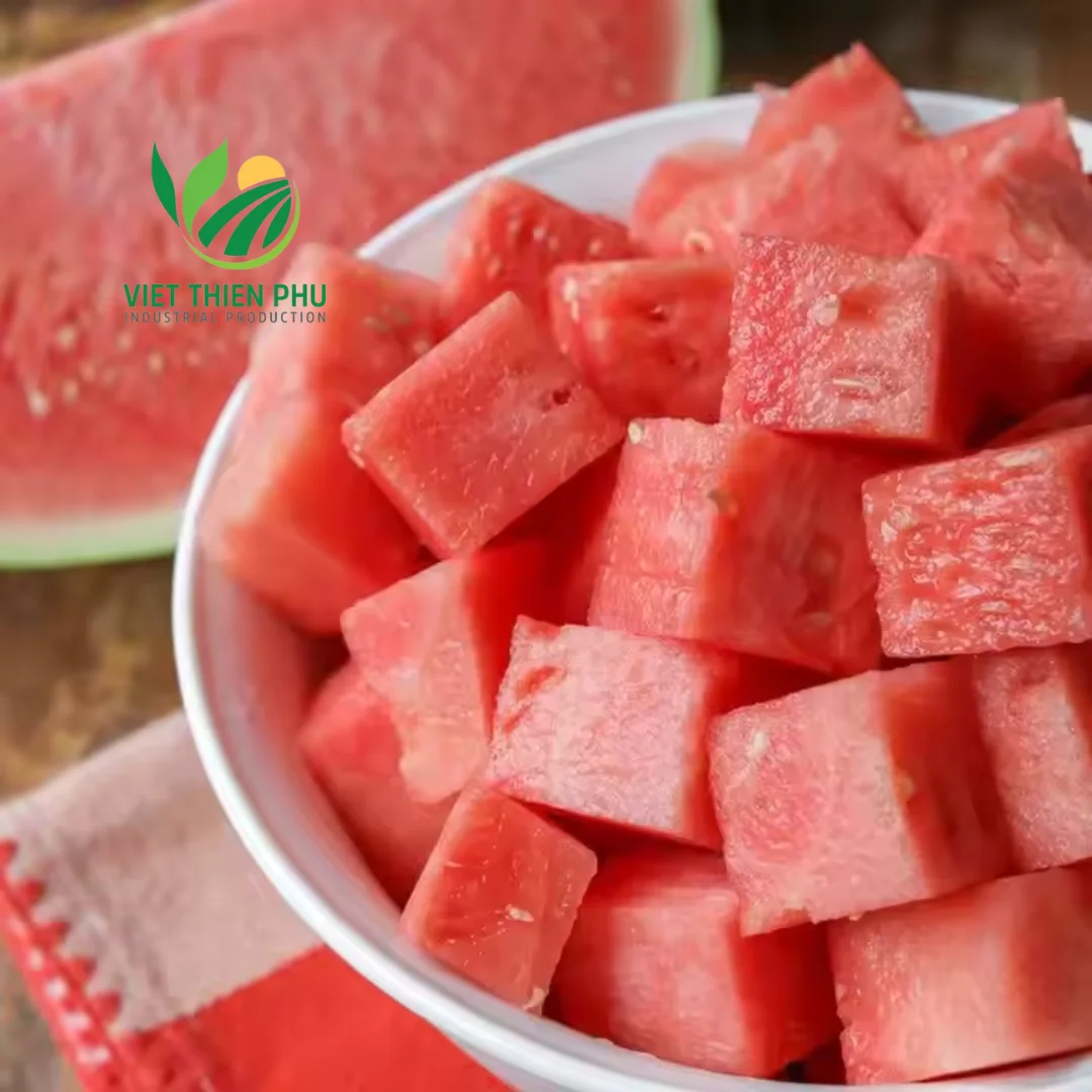 2024 New Season Vietnam Organic IQF Frozen Watermelon Sweet Taste High Quality in Bulk Packaging Sliced Pattern