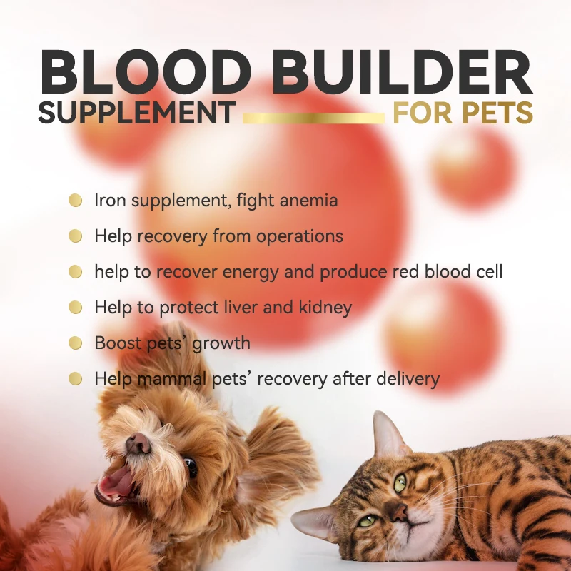 Pregnant female dog health blood builder drop with vitamin folic acid liquid drop