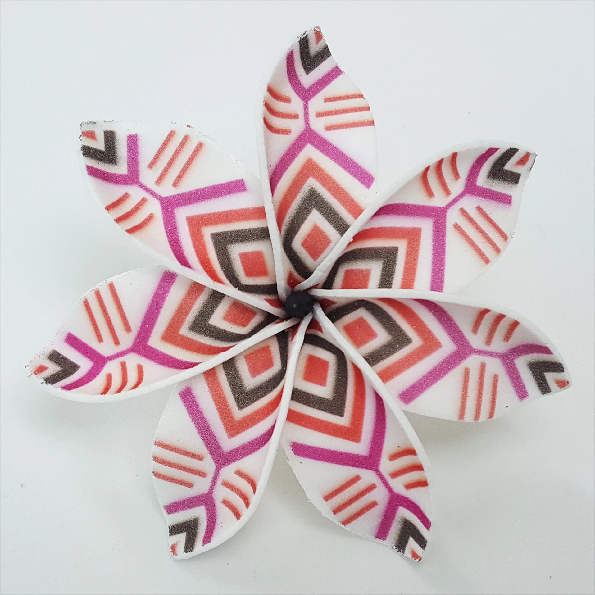 Best seller good quality Handcraft Handmade artificial tahitian foam flower with special tattoo and color pattern