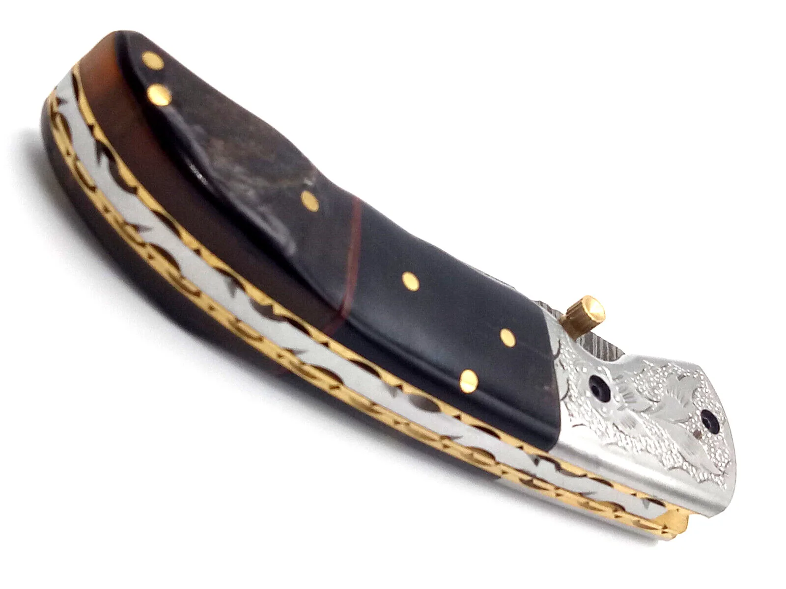 New Style Outdoor Camping Hunting Folding Pocket Knife Wholesale Folding Knifes With Black Resin Handle Handmade Pocket knives