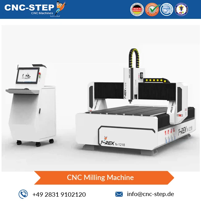 Innovative Technology High Precision 1830 x 1320 mm Table Size T-Rex N-1218 CNC Milling Machine at Direct Factory Price
