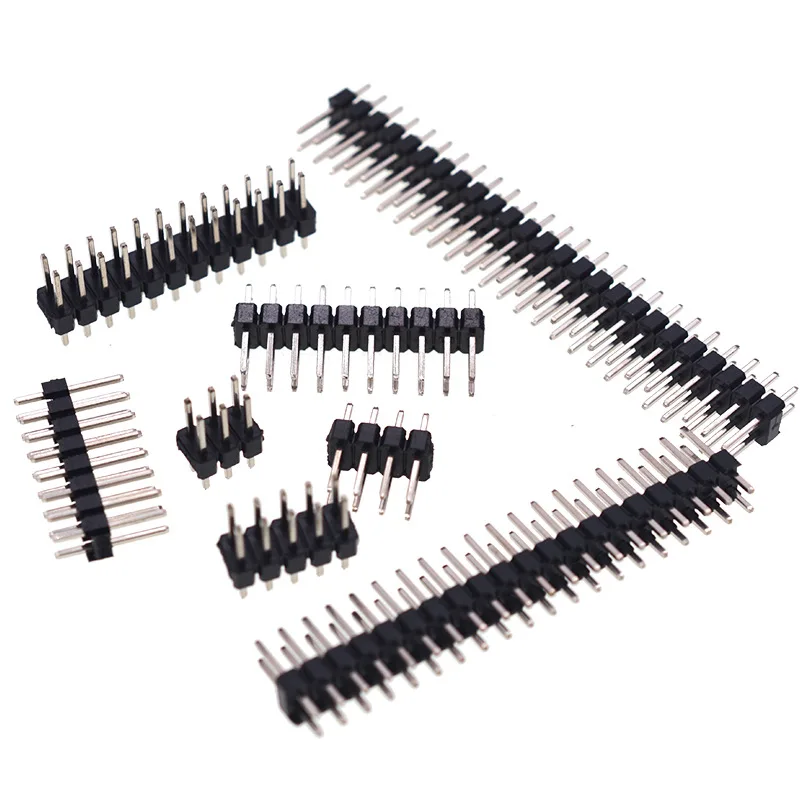 JEO male female 40pin connector round 2.54mm pitch pin header Double row connector