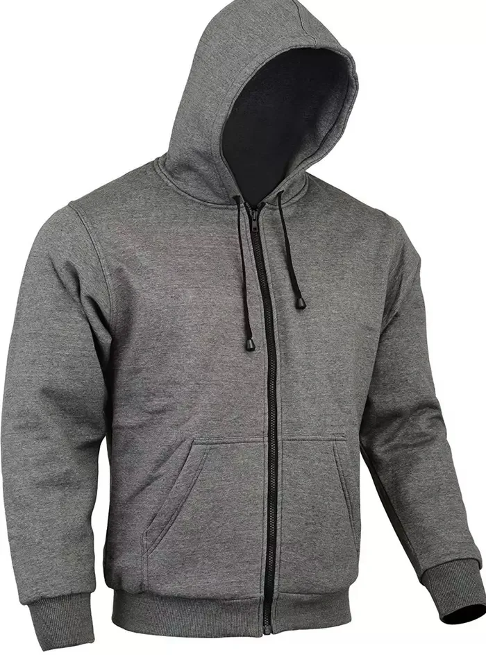 high quality aramid lined padded wholesaler protective Motorcycle Biker Hoodie Jacket Off-Road Racing custom logo size design