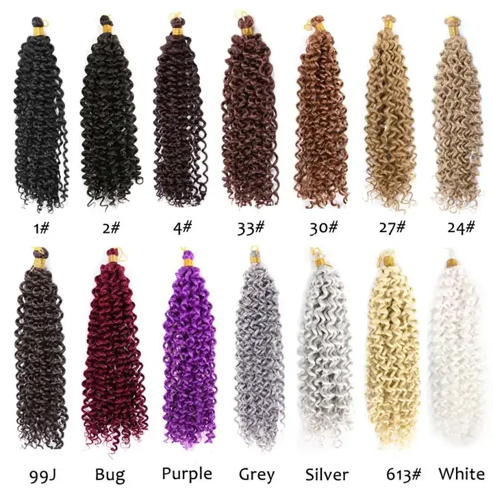 Crochet Braid Hair Super Long Braiding Hair 18 to 30inches 100 to 300g deep Curly Twist Synthetic Braiding Hair extension