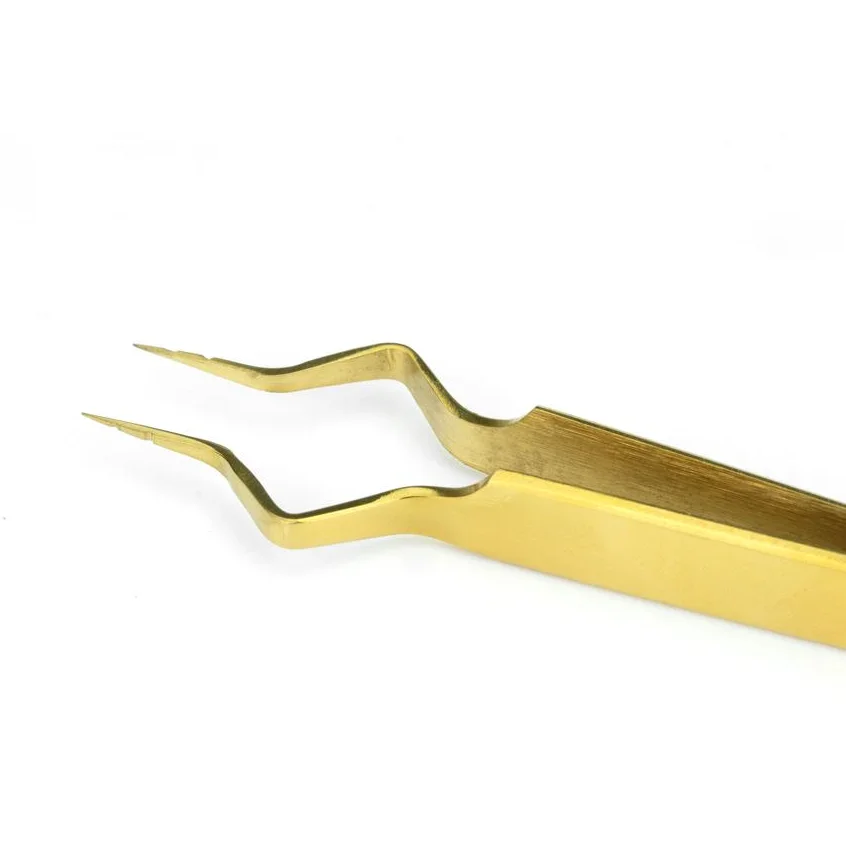 Precision-Engineered Stainless Steel New Eyelash Isolation Tweezer with Precise Tips for Lash Isolation and Application