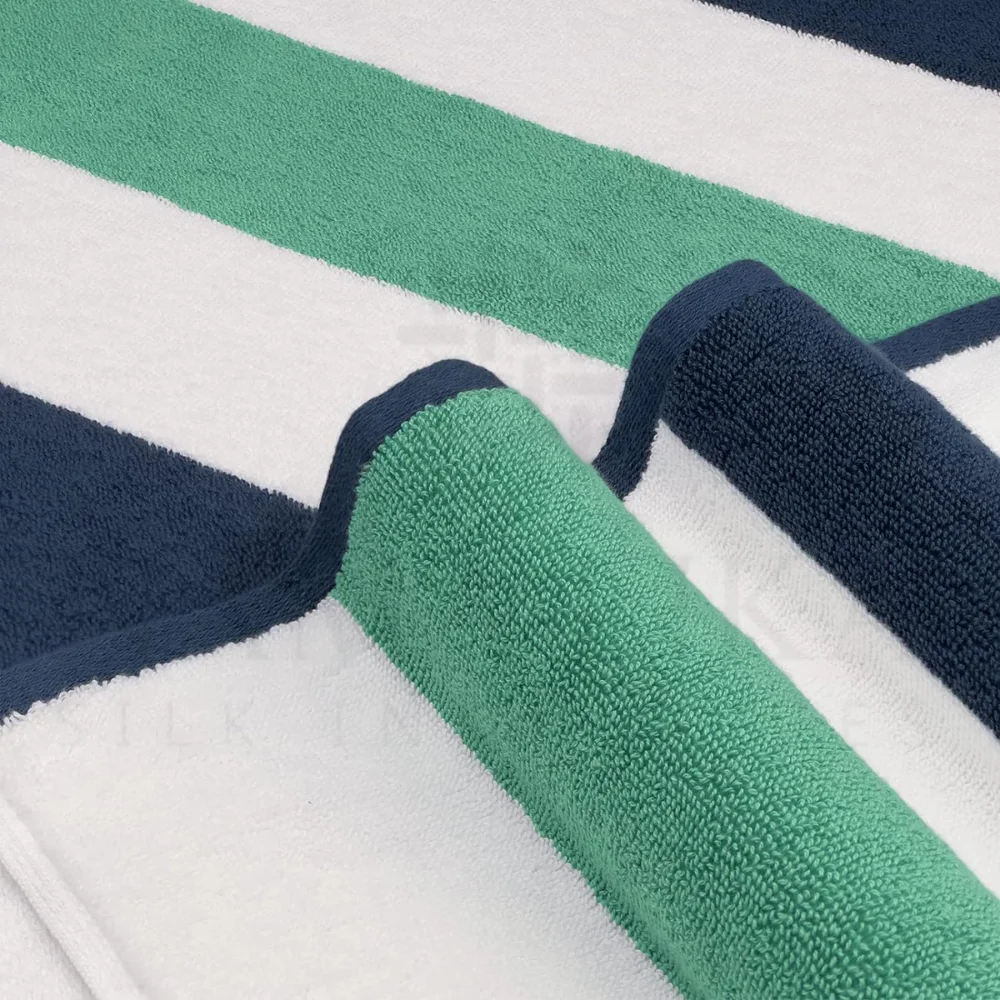 Factory Manufacturing Custom Designed 100% Cotton Pool Sand Travel Cabana Beach Towels Oversized Adults Logo Soft Striped Kids