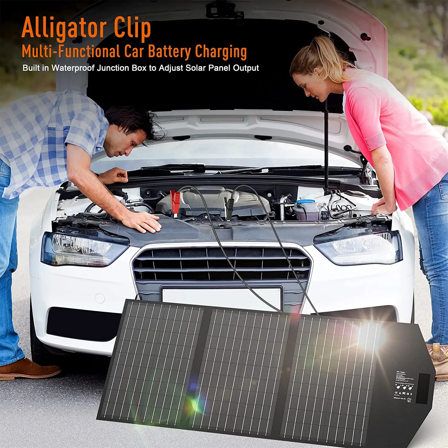 Outdoor solar charging handbag 60W 100 wattsolar panels Customized Perovskite Solar Panel Environmental Power Bank Solar Charger