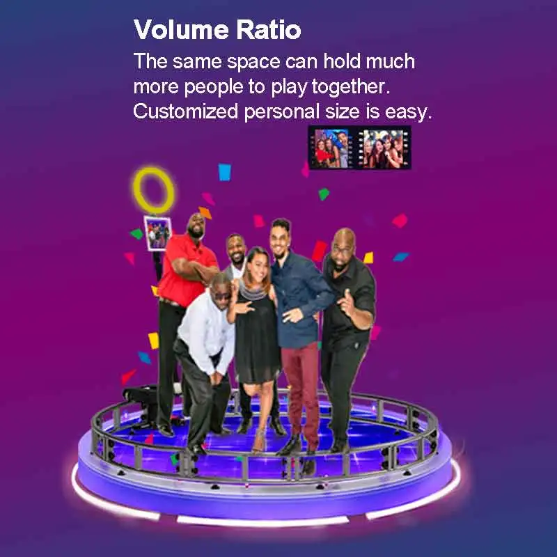 magic motorised roamer dslr  photobooth 360 360 degree rotation camera dolly track 360 photo booth machine