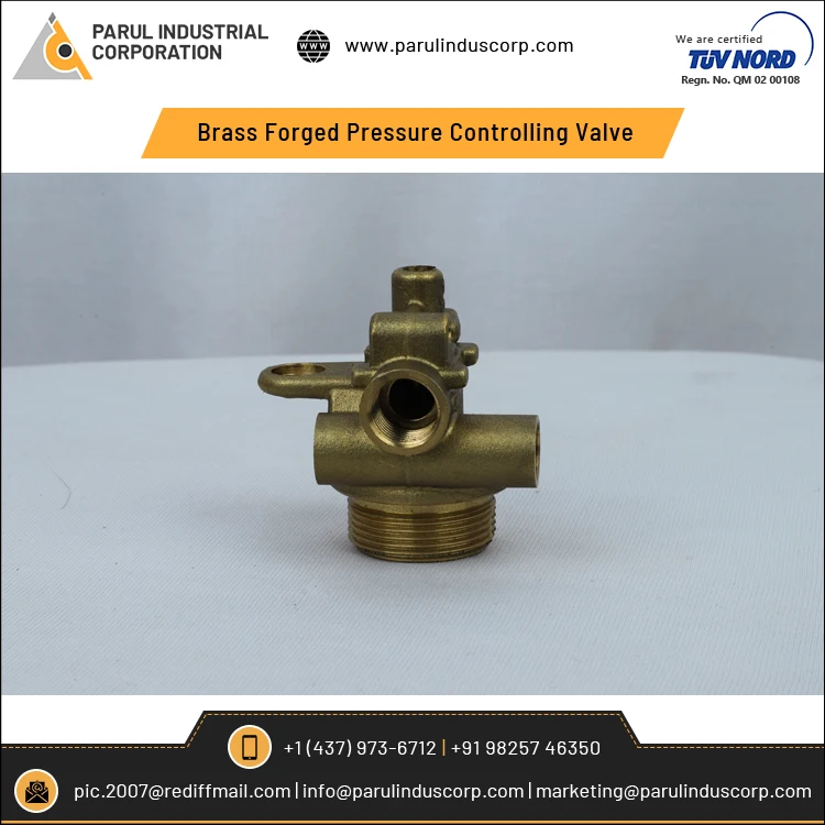 Best Quality Top Selling Customized OEM Brass Forged Pressure Controlling Valve/ Pressure Reducing Valves from India