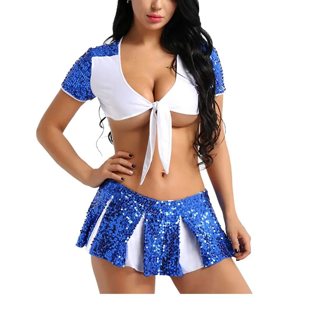 Новинка модный кроп-топ Cheer Dance униформа для чирлидинга девочек