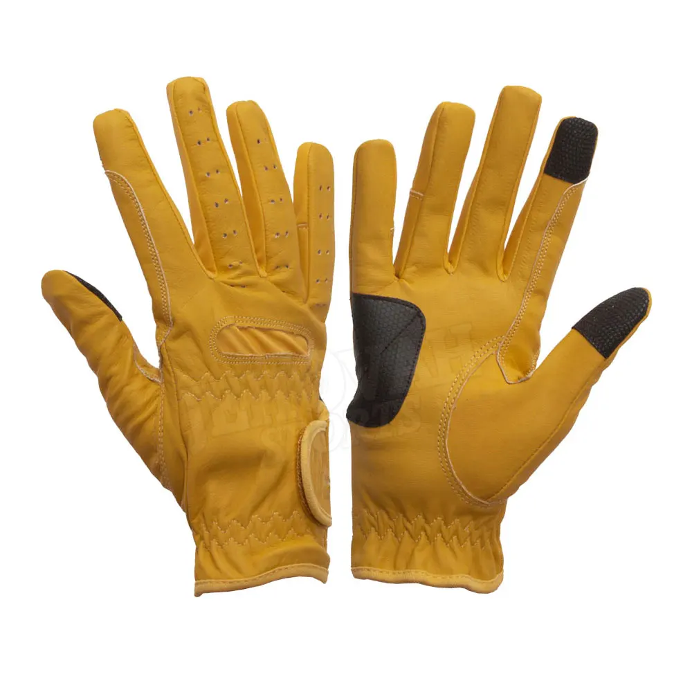 Super Soft  Leather Horse Riding Gloves New Design Breathable Riding Gloves Equestrian