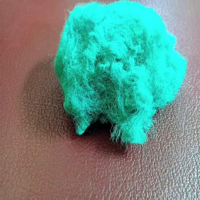 Высококачественное Полиэфирное штапельное волокно 20D SD зеленое Полиэфирное штапельное волокно класса А от производителя Vikohasan и синтетическое волокно