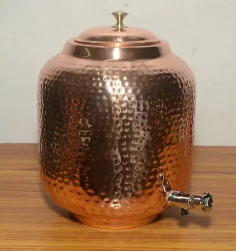Traditional Copper Water Dispenser Pot For Sale Copper Water Dispenser Manufacturers And Exporters from India