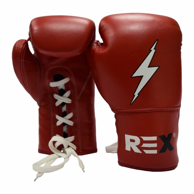 Lace-up gloves with customizable fit Leather Lace up Professional Boxing Training Gloves Gym Fitness Customized Logo MMA Glove