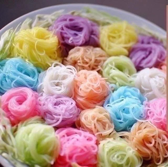 Duangjan тайские сушеные травяной рисовая лапша с 10 видов цветов из рисовой муки и тайскими травами