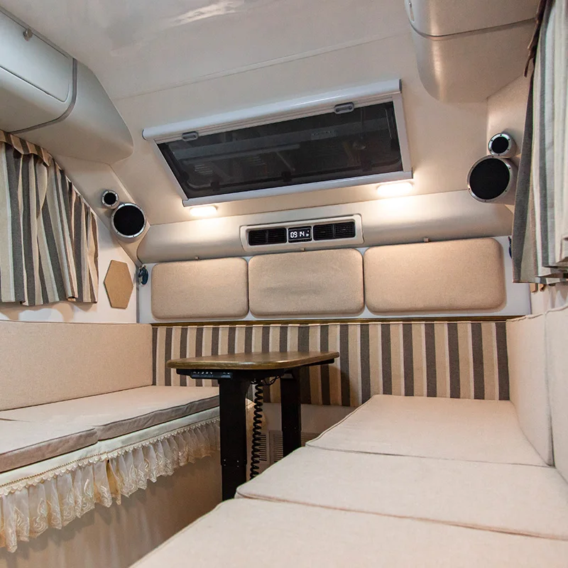 Spacious Fiberglass Reinforced Plastic Caravan House Trailer Camper Trailer Offroad Off-Road RVs With Aircon