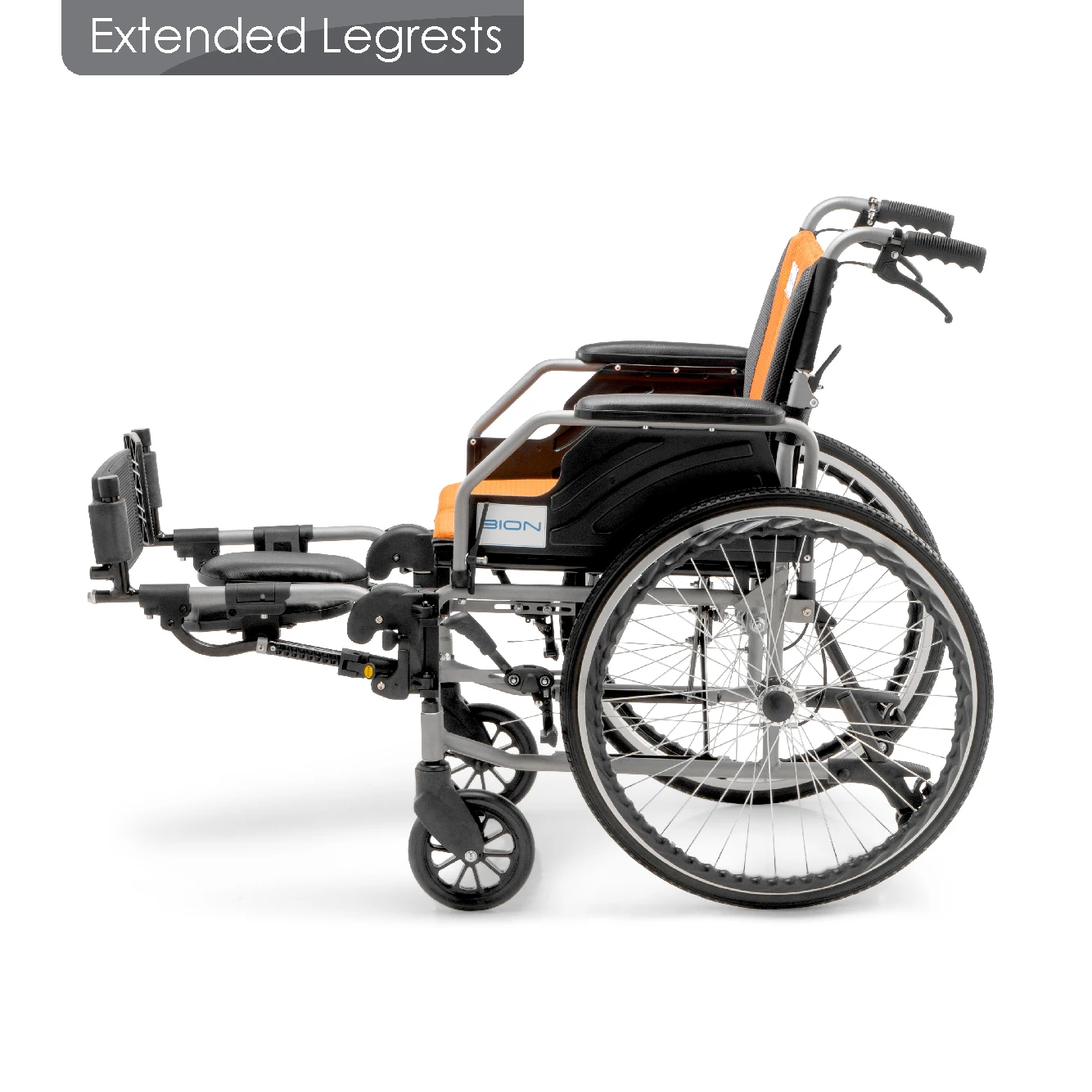 [ BION ] iLight Wheelchair Elevating Flip-up Armrests  Leg Elevating Wheel chair for disable Hospital Homecare Singapore Brand