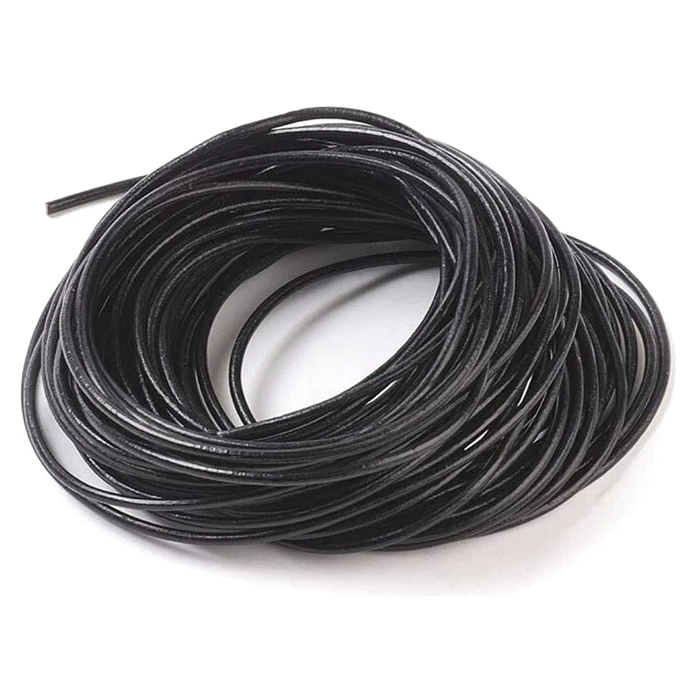 Wholesale 2mm 3mm 4mm Round natural  leather cord for Bracelet Necklace Beading DIY Handmade Crafts