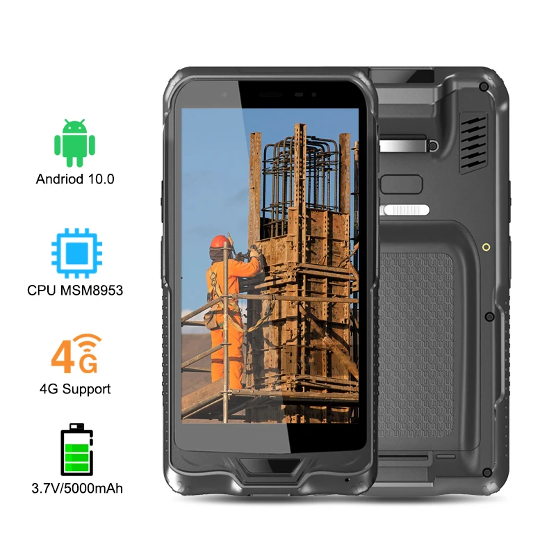 Newest IP67 GPS 4G Windows 10 Touch PDA Handheld Uhf Rfid 1D 2D Scanner Bar QR Code Scan Industrial Rugged Smartphone PDAs