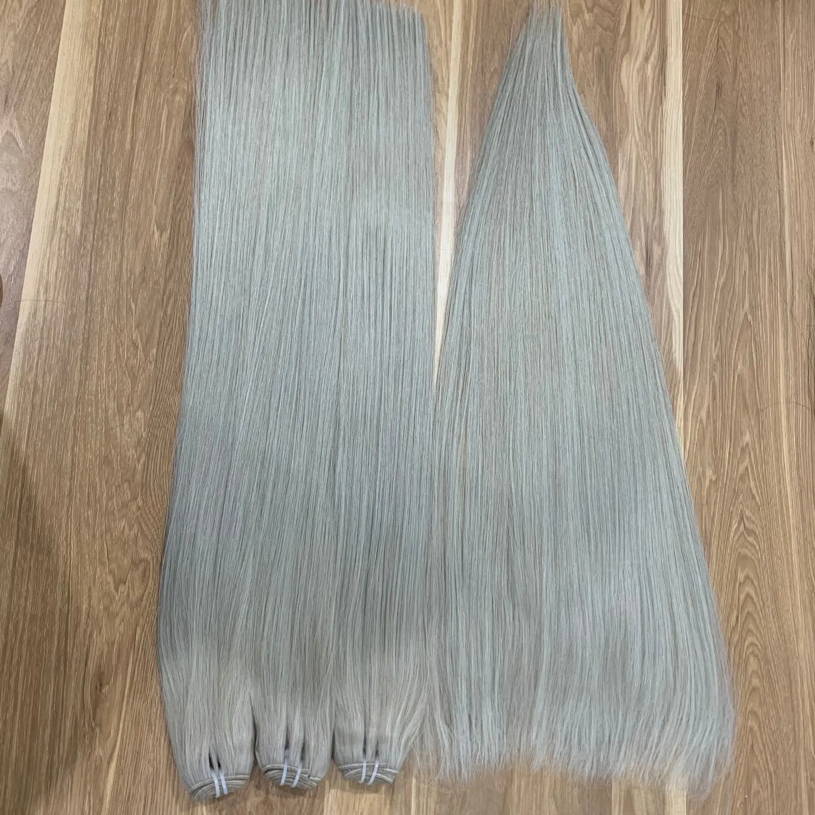 High Quality Blonde straight Double Drawn Vietnamese Human Hair Weft Hair Extensions, Natura Hair Long Length