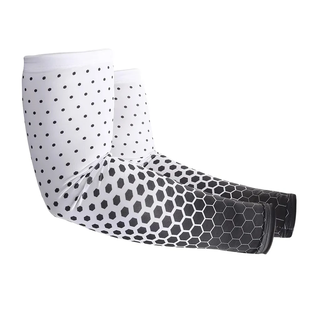 Top selling ice silk arm sleeve summer polyester sleeve arm sleeve uv plain for men women