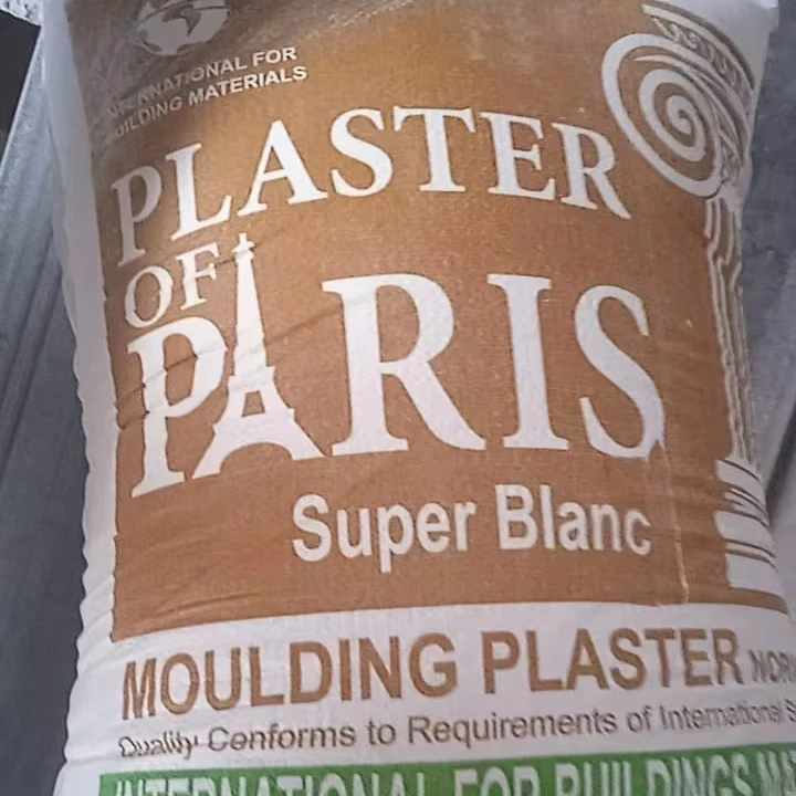 Egypt High Quality Plaster Of Paris 40 kg POP White Cement to Onne ,Apapa ,Tincan ,Nigeria Gypsum Plaster IBM Factory
