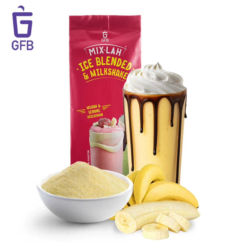 Wholesale Halal Banana Fruit Powder For Bubble Tea 1KG