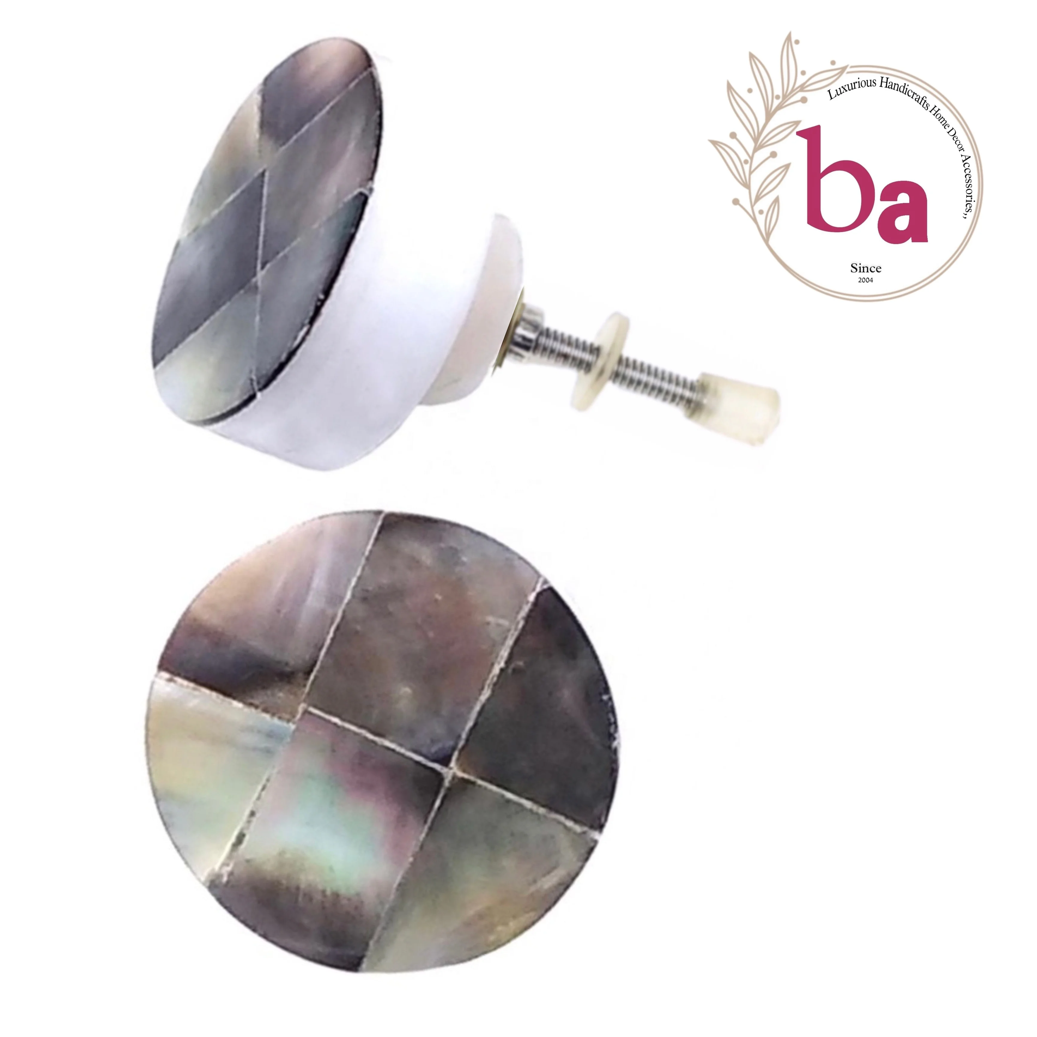2025 Hot sale mother of pearl Resin drawer door cabinet knobs & Pull Handle [HBRMW 225]