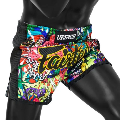 Custom Design Wholesale Sublimation Printed Mma Muay Thai 100% Polyester Fabric For Adults Fairtex Fighting Shorts