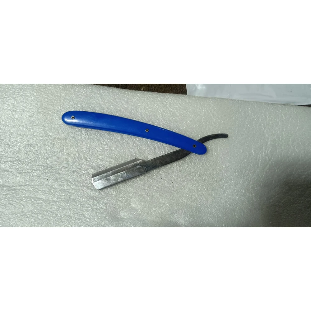 Best  Quality Stainless Steel Barbershop Shaving Disposable Razor With Folding Plastic Handle