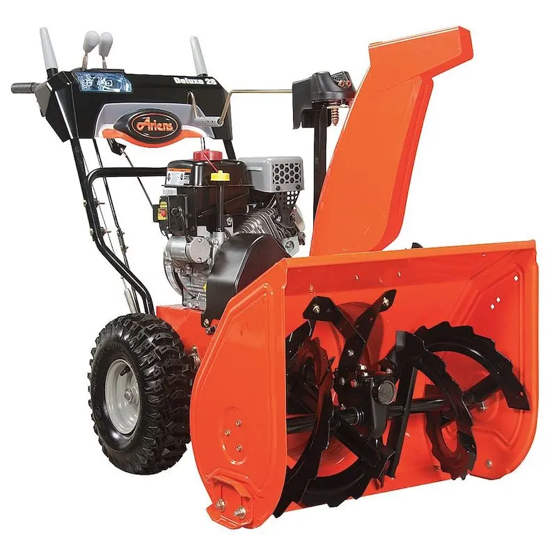 Супер качество новых Ariens ST28DLE Deluxes SHO 28 дюймов Двухступенчатая электрическая пуско-газовая снегоуборочная машина