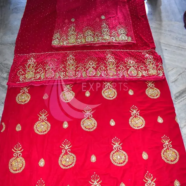 Hot Selling African George Wrapper for Party George Lace Fabric with Sequins High Quality Lace Women Silk ODM Adults Africa