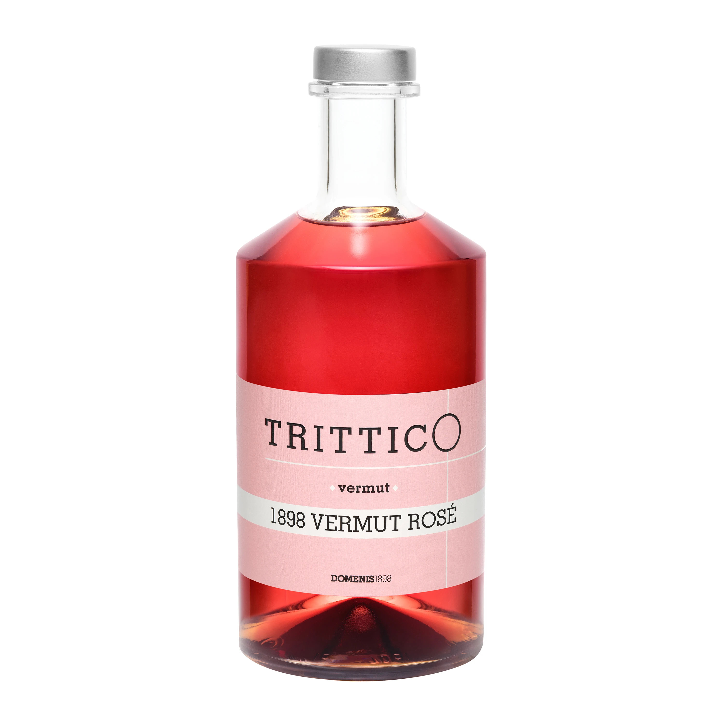 Italian Best Rose Vermouth TRITTICO 1898 Vermut rose 18% vol. 70 cl glass bottle