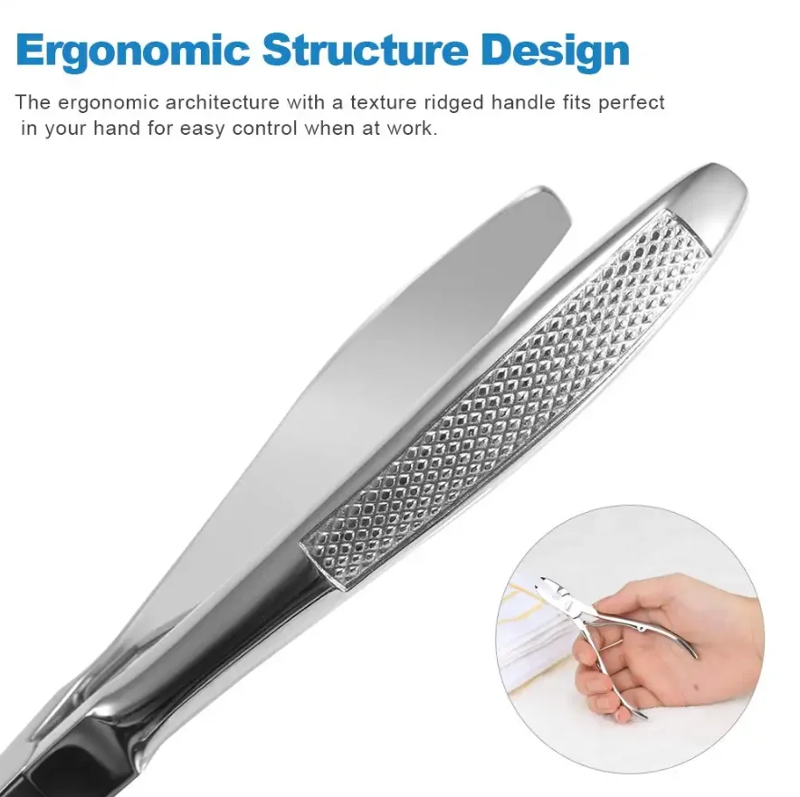 Professional manufacturer stainless steel Nail cutter Customized Heavy Duty Metal Steel Lap Joint Wire Spring Toe Nail Nipper