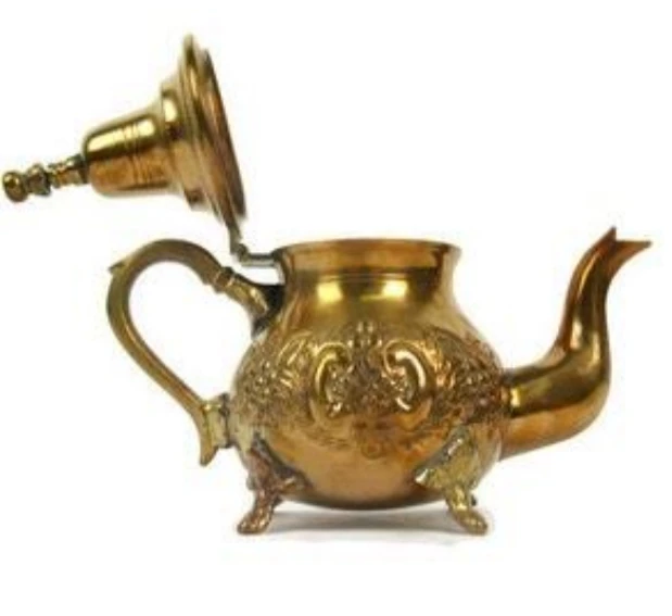 Brass Tea & Coffee Kettle For Drinking Breakfast Metal Coffee Kettle Pot At Acceptable Prices