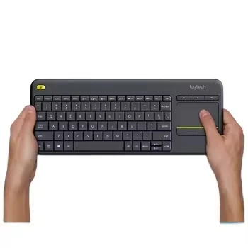 Custom Russian Logitech K400 plus Ergonomic Office Pc Phone Mobile Switches RGB Computer Laptop Tablet Touch Wireless Keyboard