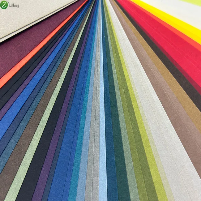 Lizheng Soft Touch Velvety Surface Works Flocking Cardboard Velour Paper for wrapping paper Assorted Colors velvet paper