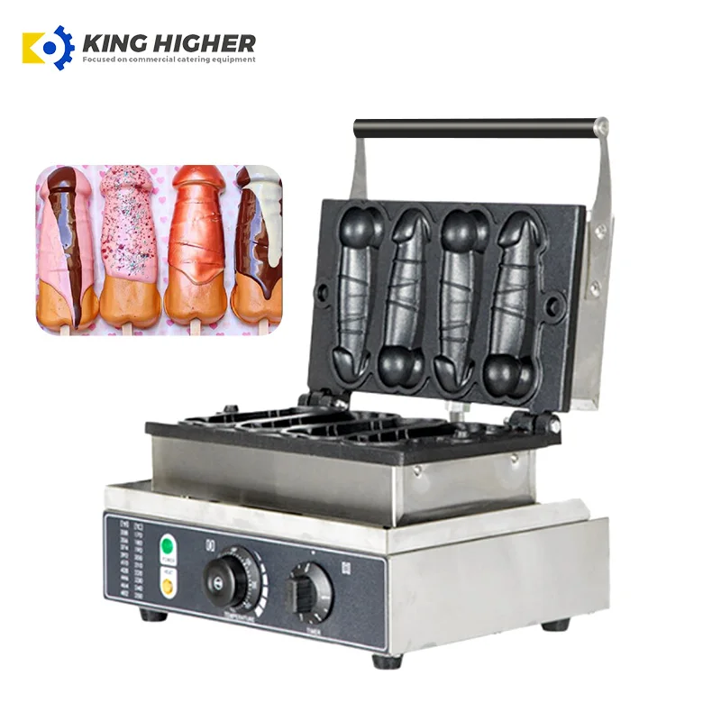 Custom Penis Shape Waffle Maker for Muffins & Fish Cakes Stainless Steel Non-Stick Baker Home Use Restaurant Design None-Stick
