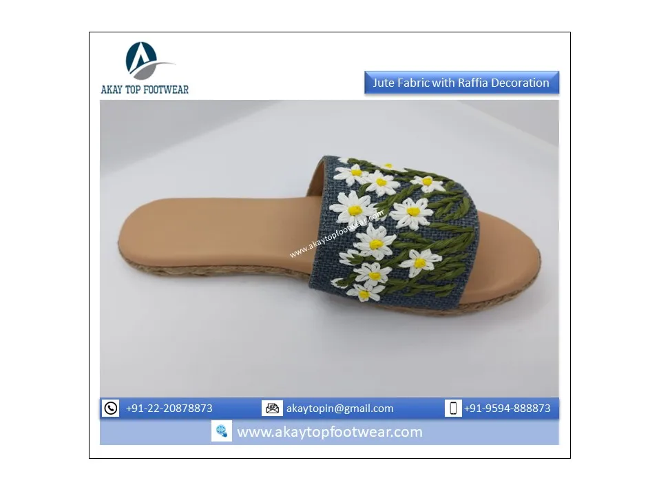 2022 Unique Design Fashion Espadrille Sandals with 6 mm Eva and Napa Goat Leather in Sock Available in Genuine Market Price