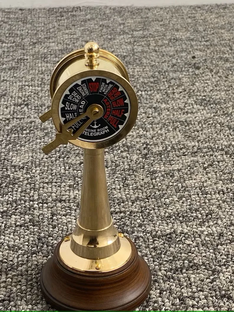 Латунный Телескопический морской корабль чистый позолоченный телескоп дизайнерский металлический держатель для ручек украшения дома отеля небольшой минимальный заказ