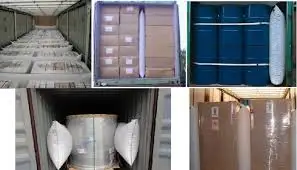 Different size available in pp woven dunnage airbag and also extensive recyclable in Shipping Containers Protection Transparent