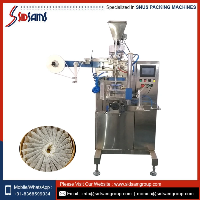 Best Quality High Speed Automatic Snus  Filter Pouch Snus Packing Machine At Lowest Price