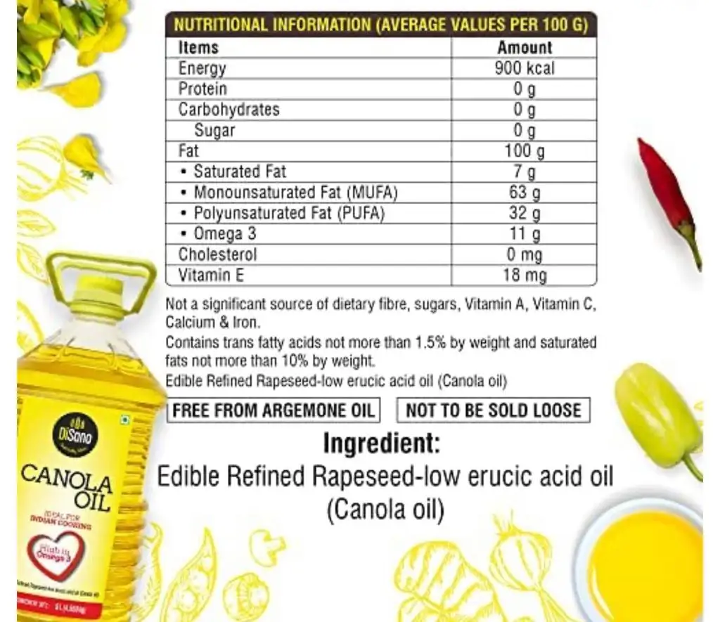 Refined Rapeseed Oil | Refined Canola Oil | Certified Organic