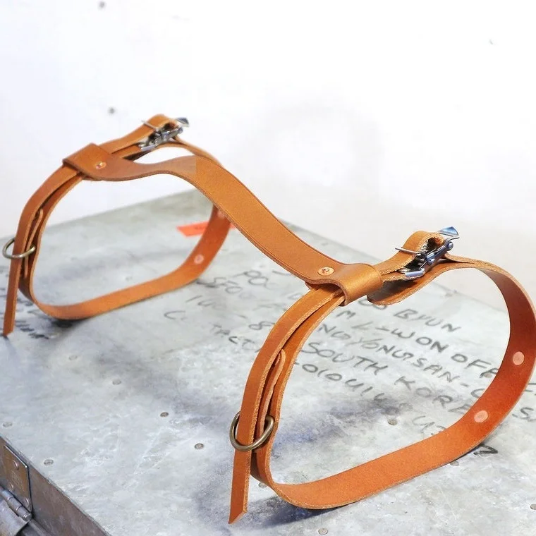 Buffalo Leather Carrier Blanket Strap Yoga Mat Carrier, Blanket Carrier, Handmade Premium Heavy Duty Leather Carrying Strap Belt