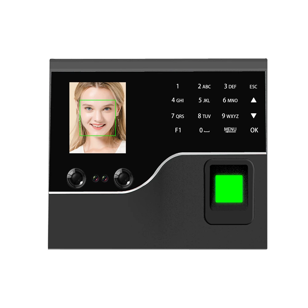 Eseye Web Time Clock 4G WiFi Fingerprint Attendance Machine for Employees ID Card and USB Flash Drive Compatible